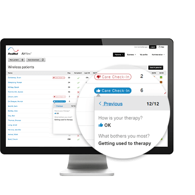 airview-care-check-in-per feedback-soggettivo-pazienti-immagine-primo-piano